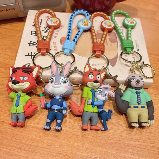 Gantungan Kunci Karakter Kartun Lucu Zootopia Keychain Aksesoris Tas Ransel Souvenir Hadiah Zootopia
