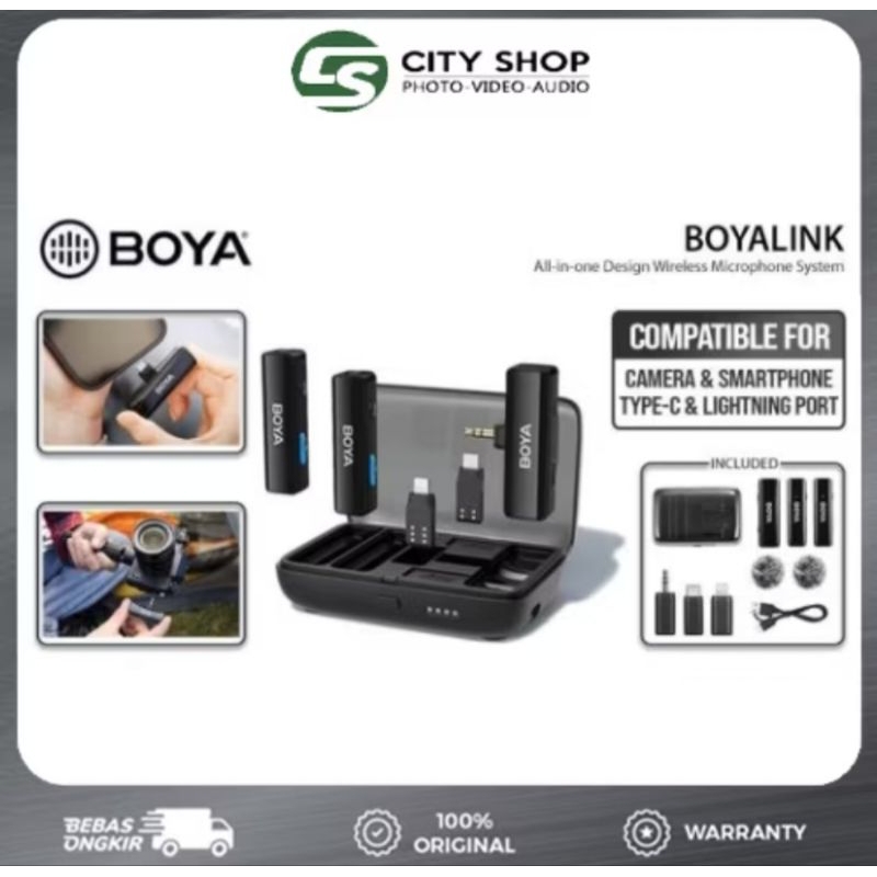 MIC BOYA LINK WIRELESS MICROPHONE CLIP ON