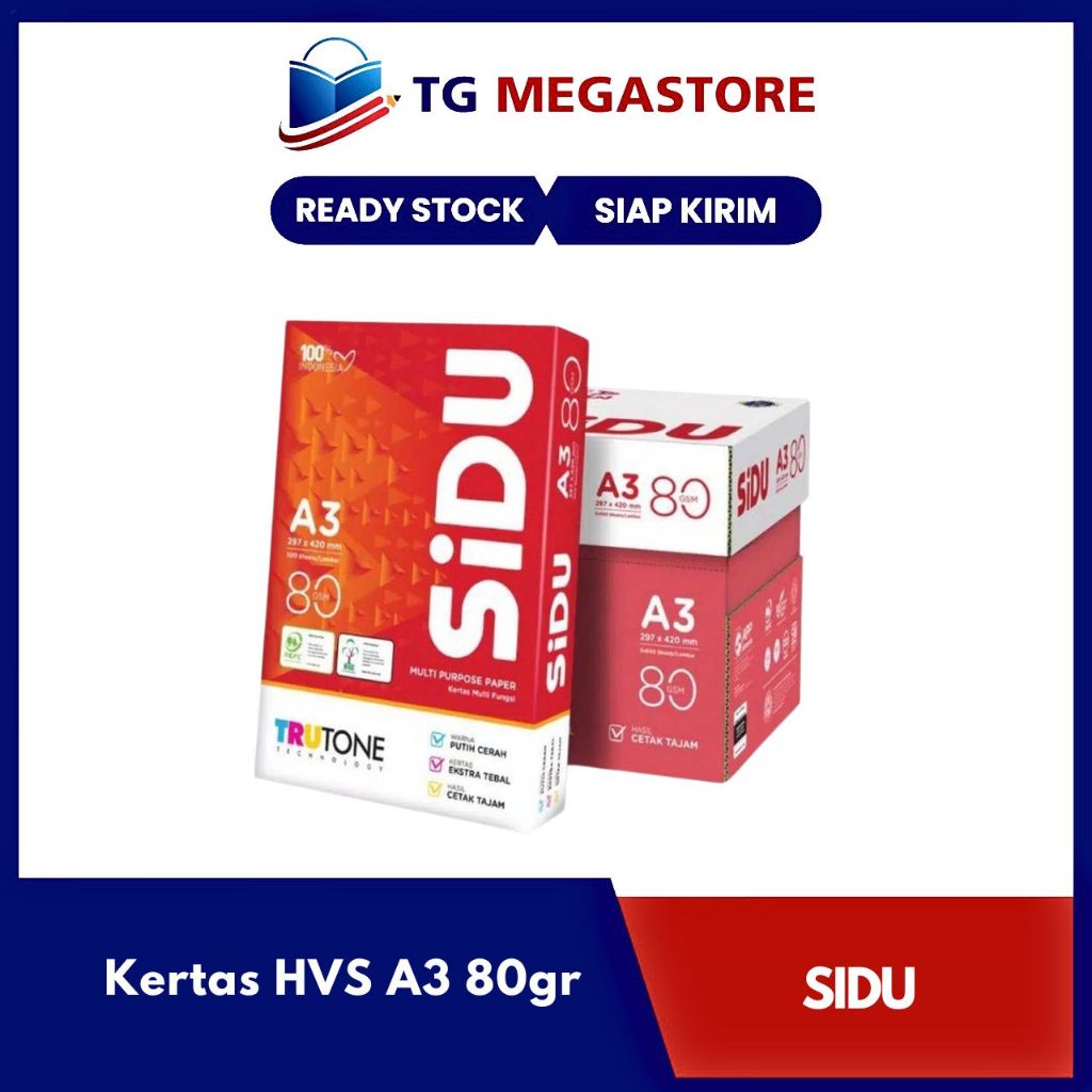 

Kertas HVS Sidu A3 80 gr