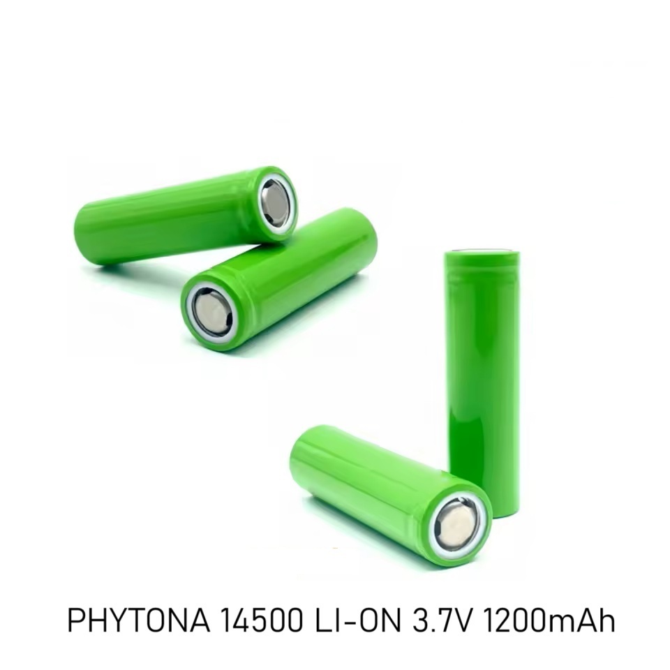 BATERAI CAS LITIUM 14500 Li-ion BATTERY CHARGE 1200mAh 3.7volt ORIGINAL PHYTONA RECHARGEABLE SNI