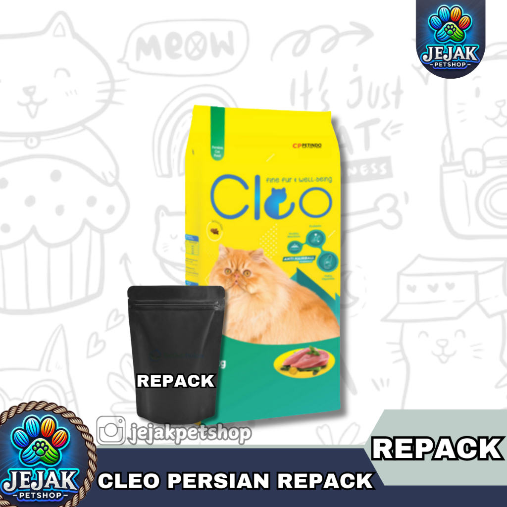 Cleo cat food persian repack 500 Gram / Cleo Makanan Kucing Persian