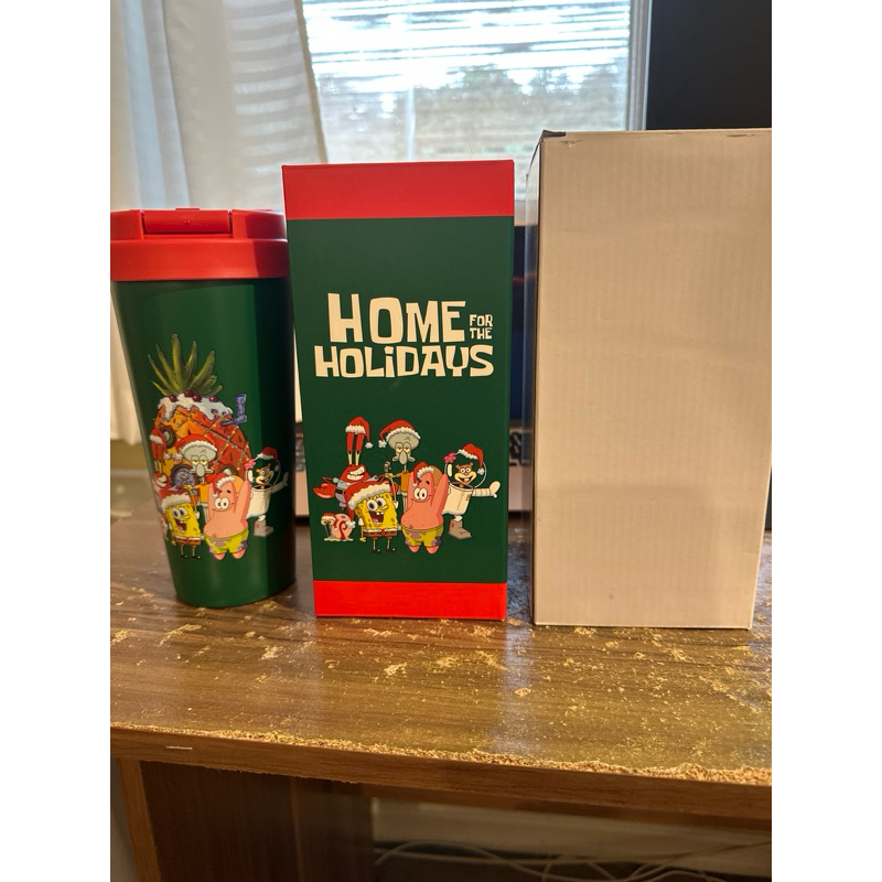Starbucks Tumbler Spongebob Home For Holidays New
