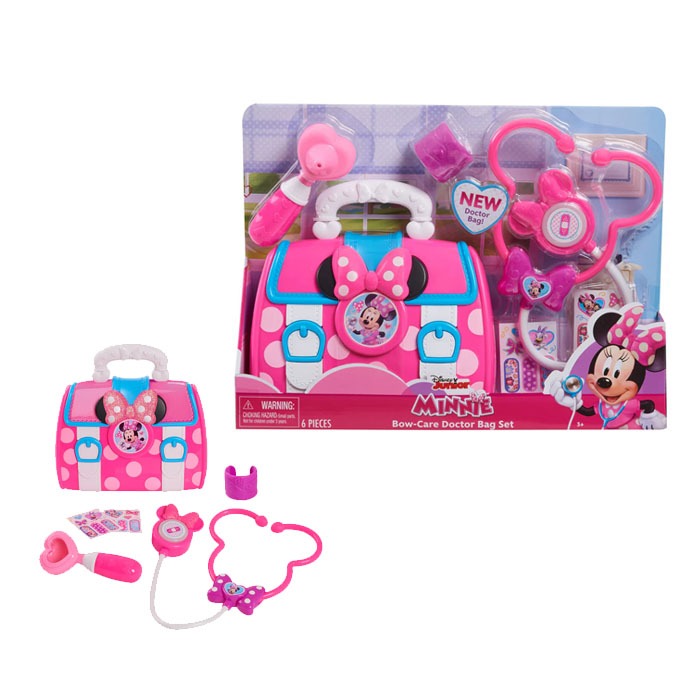 Just Play Disney Junior Minnie Mouse Bow-Care Doctor Bag Set