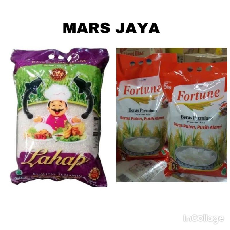 

(Mars Jaya)Beras Lahap 5kg dan sembako lainnya