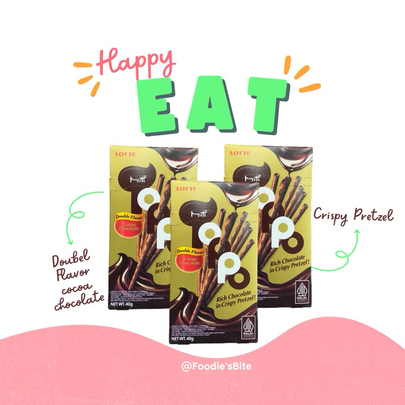 

Lotte Toppo Cocoa Chocolate 40g