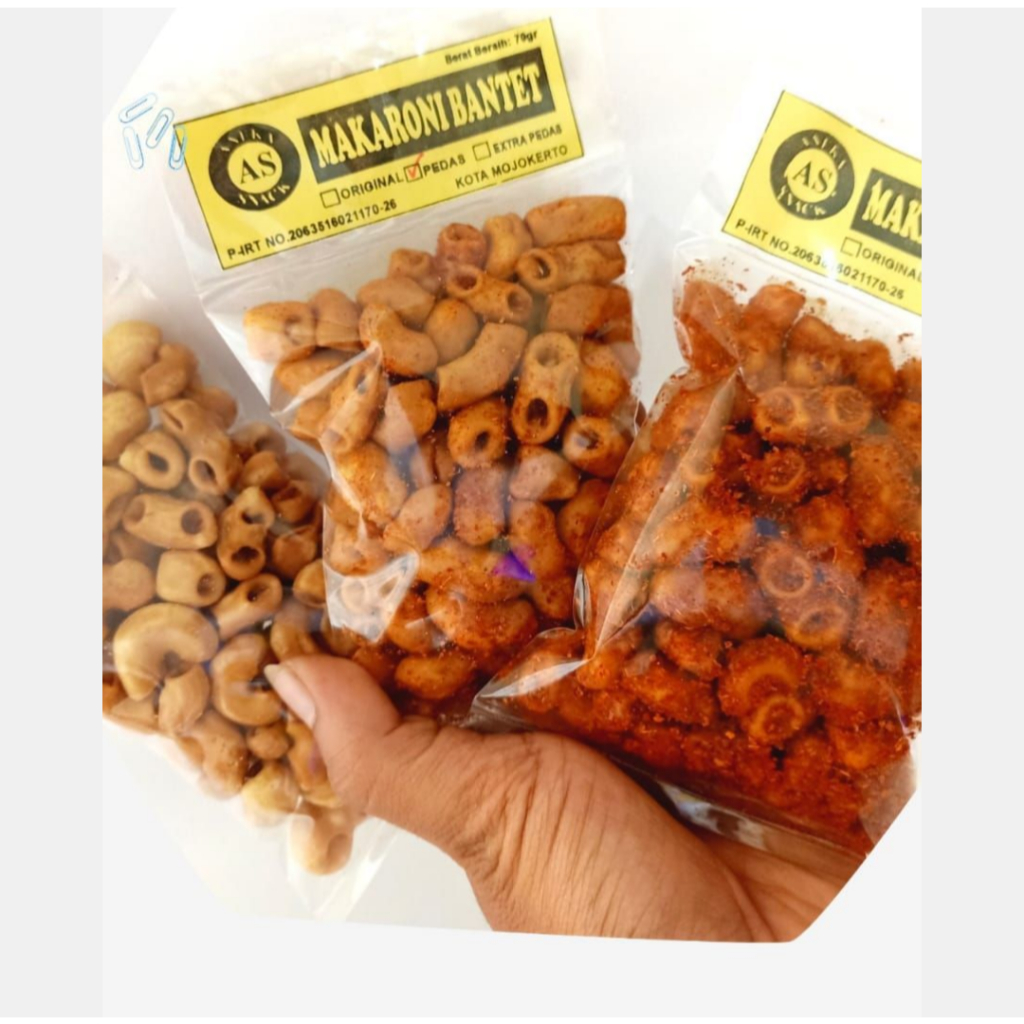 

makaroni bantet kemasan praktis 70gr