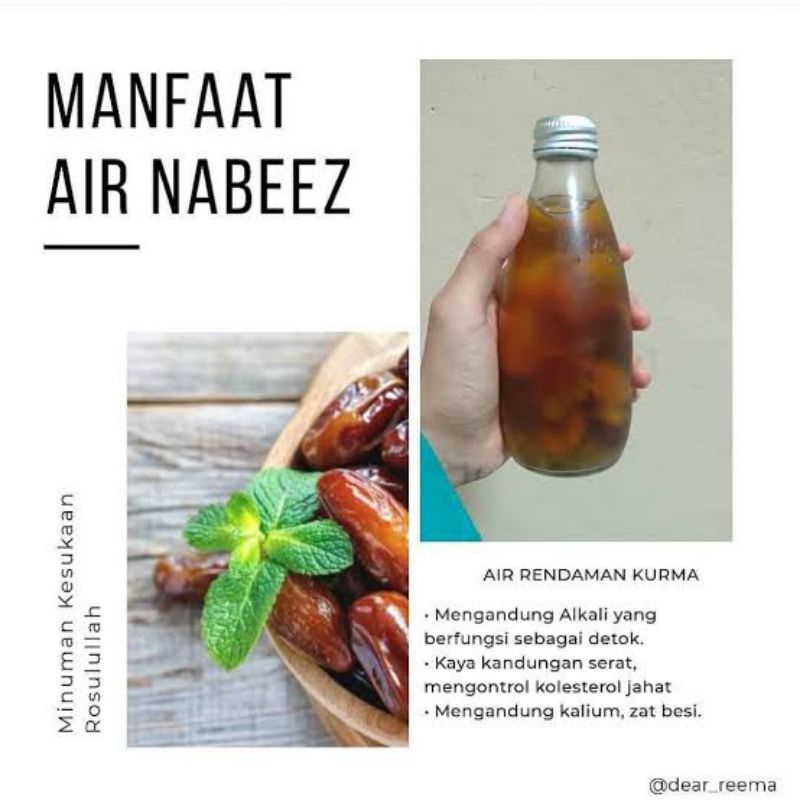 

air nabeez / infused water kurma 250 ml