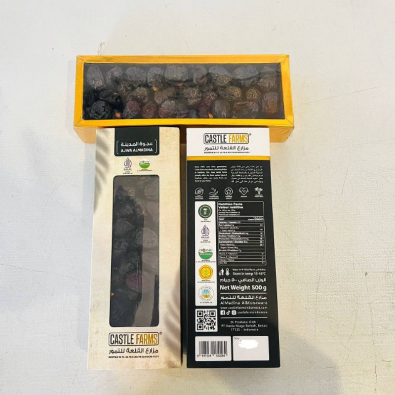 

Kurma Nabi Ajwa CasteFarms Organik Medium 500gram