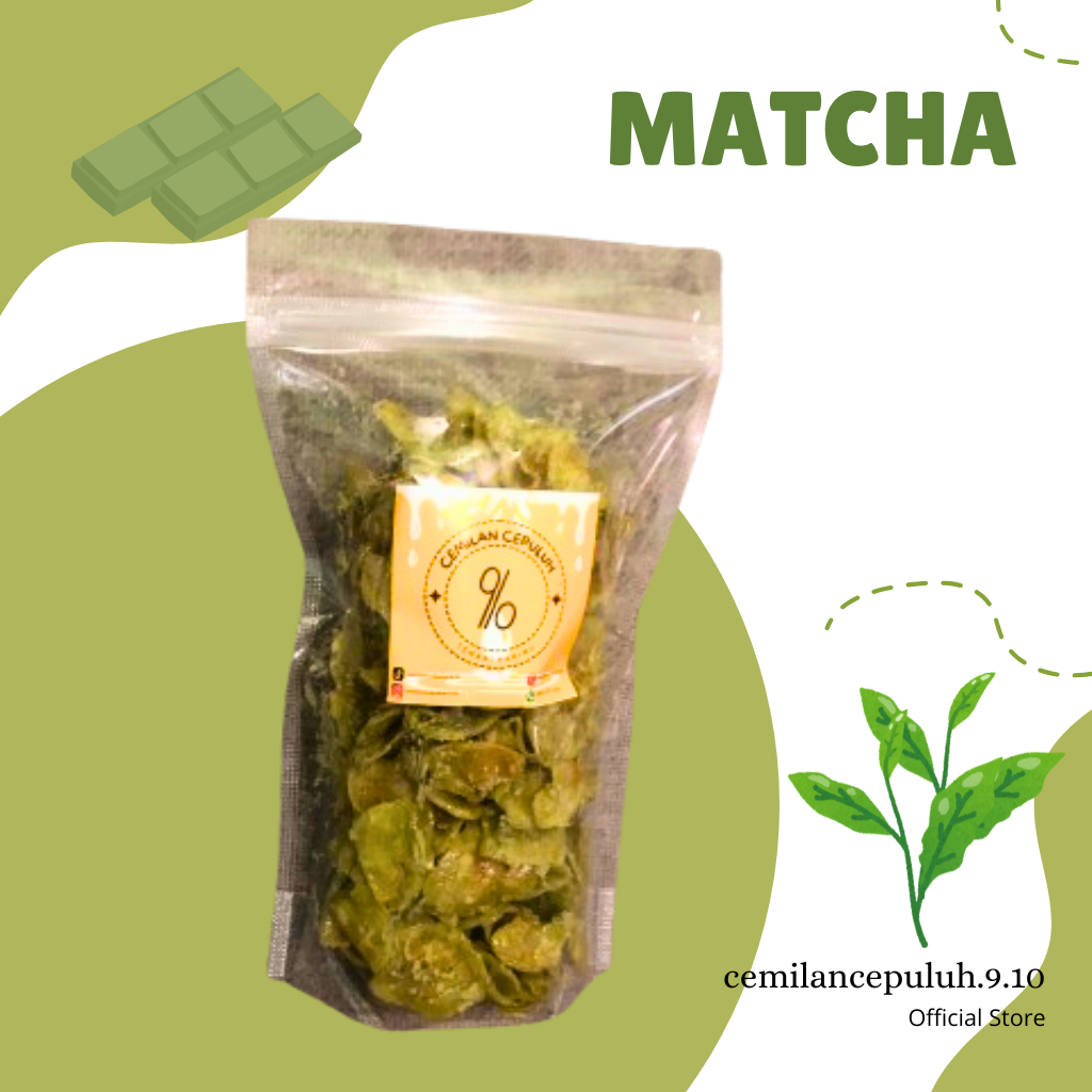 

KRIPIK PISANG MATCHA LUMER / BANANA CHIPS MATCHA MELTED / CAMILAN SNACK KERIPIK PISANG