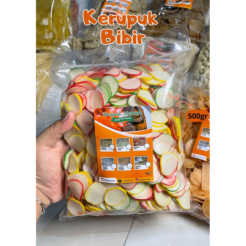 

Krupuk bibir 500gr mentah