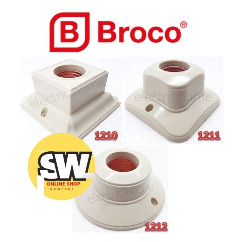 FITTING LAMPU BROCO / FITTING LAMPU TEMPEL BROCO / FITTING LAMPU PLAFON / FITTING LAMPU KUNINGAN / F
