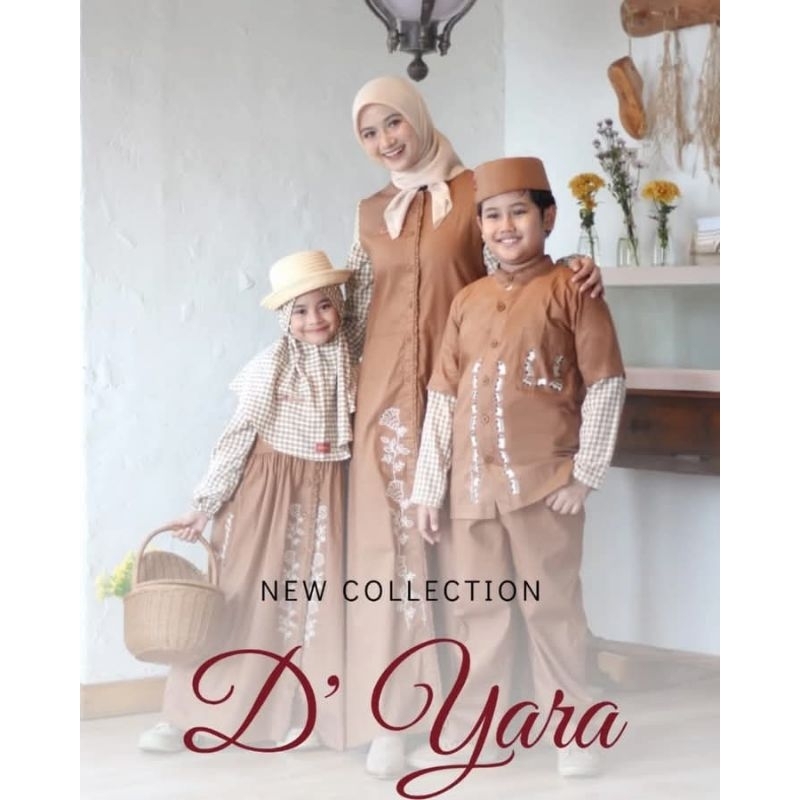 NEW SARIMBIT DANNIS D'YARA BROWN / SET COUPLE IBU DAN ANAK / SET KOKO ANAK