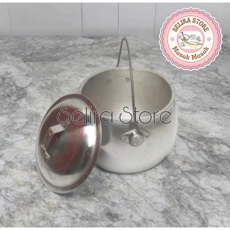 Kastrol Liwet Nasi Panci Kastrol Priuk Alumunium Cor Tebal