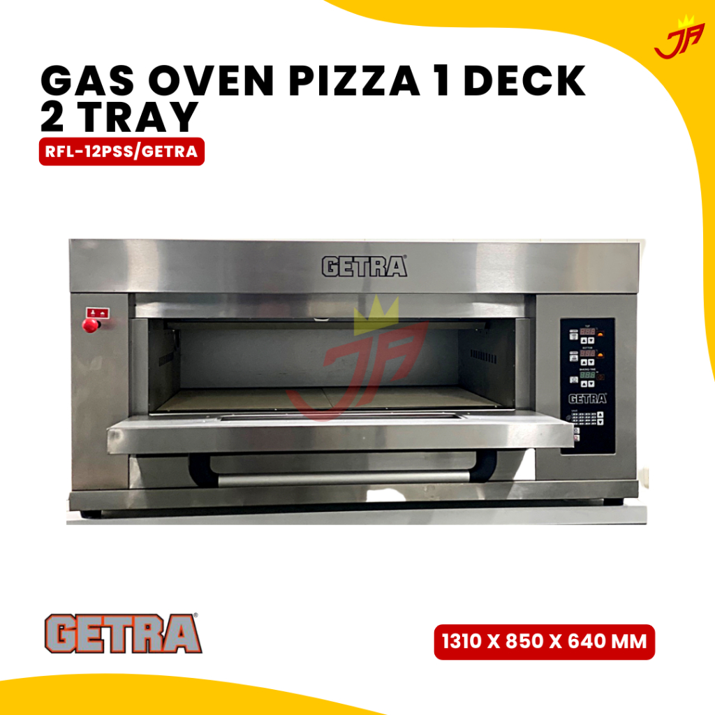 GETRA Oven PIZZA 1DECK RFL-12PSS/Oven Gas Pizza 1deck 2loyang Getra RFL -12PSS