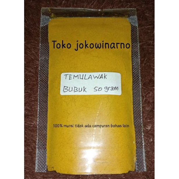

TEMULAWAK BUBUK Original - kemasan POUCH isi [50gram]