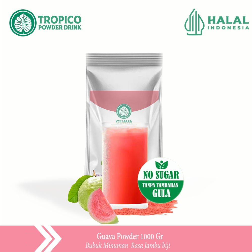 

Bubuk minuman jambu Biji - Guava Powder Drink - TROPICO Powder drink