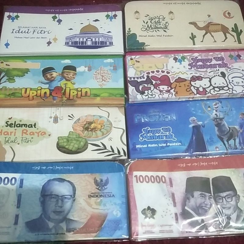 

(ISI 10) Amplop Lebaran JUMBO / Tanpa Lipat