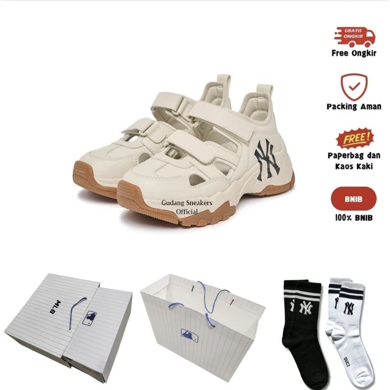 MLB BigBall Chunky NY Yankees Mask Cream Original