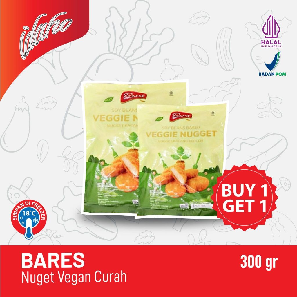 

IDAHO BARES Nuget Vegan Curah 300 Gram
