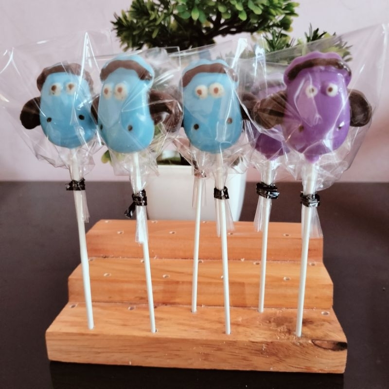 

COKLAT KARAKTER LOLIPOP WARNA MIX KEPALA SHAUN THE SHEEP//SOUVENIR ULANG TAHUN