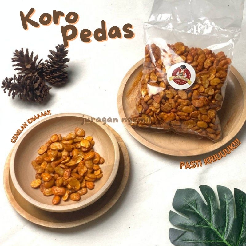 

Cemilan Kacang Koro Balado Pedas Manis Renyah