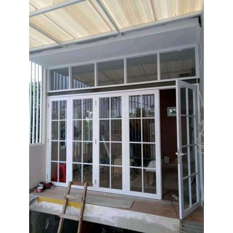 Pintu Kaca Aluminium Minimalis