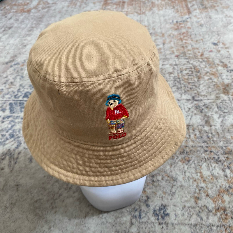 Polo Bear Ralph Lauren Bucket Hat Brown