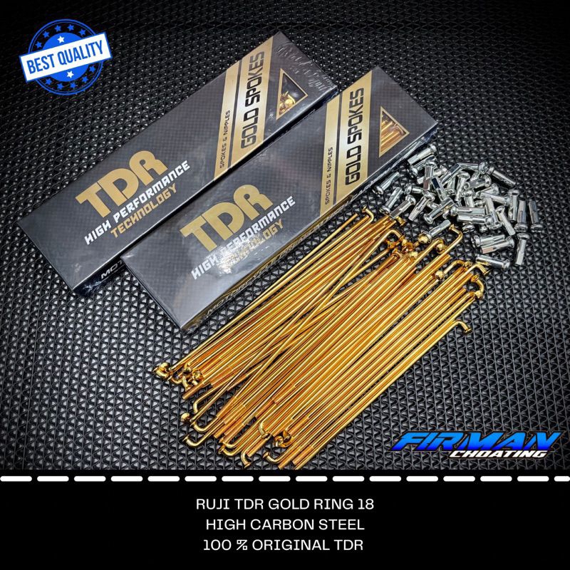 Ruji jari jari TDR Rx king Ring 17 Ring 18 Gold Chrome original