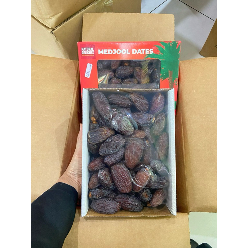 

1KG kurma Medjool USA natural delights original 1kg box asli kurma jumbo premium