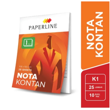 

Paperline Nota Kontan K1 B1 25 Lembar Satuan 1 PLY
