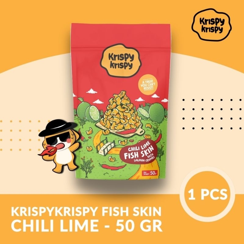 

Krispy Krispy Asia - CHILI LIME - Kerupuk Kulit Ikan