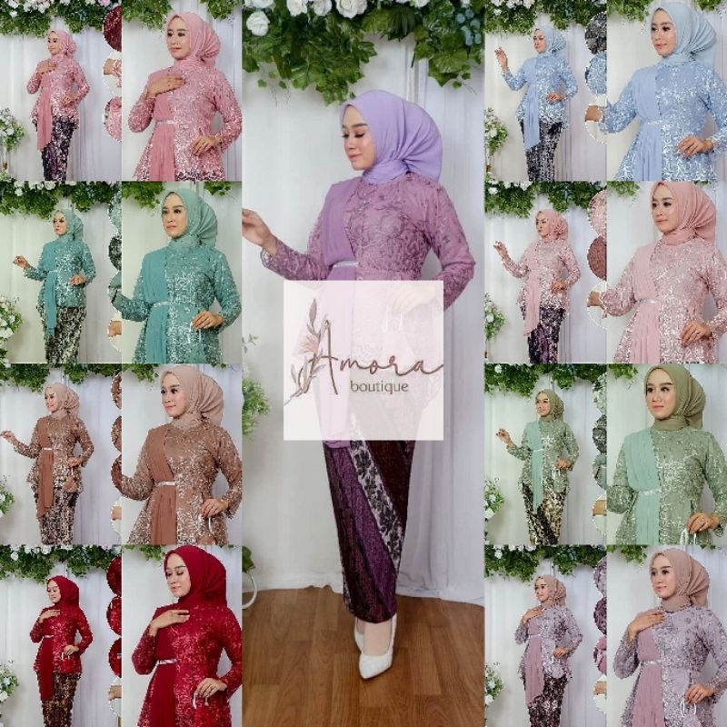SET/ ATASAN KEBAYA SELENDANG AURORA BUSUI TERLARIS > KEBAYA MODERN / KEBAYA REMAJA / KEBAYA FAVORITE