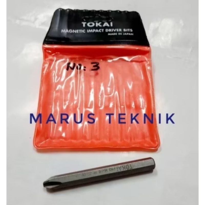 Mata Obeng Ketok Magnet + no.3 x 80mm made in Japan ori