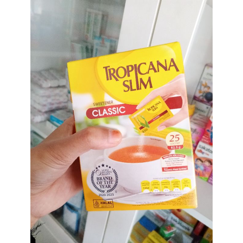 

TROPICANA SLIM CLASSIC ISI@25 SACHET SWEETENER