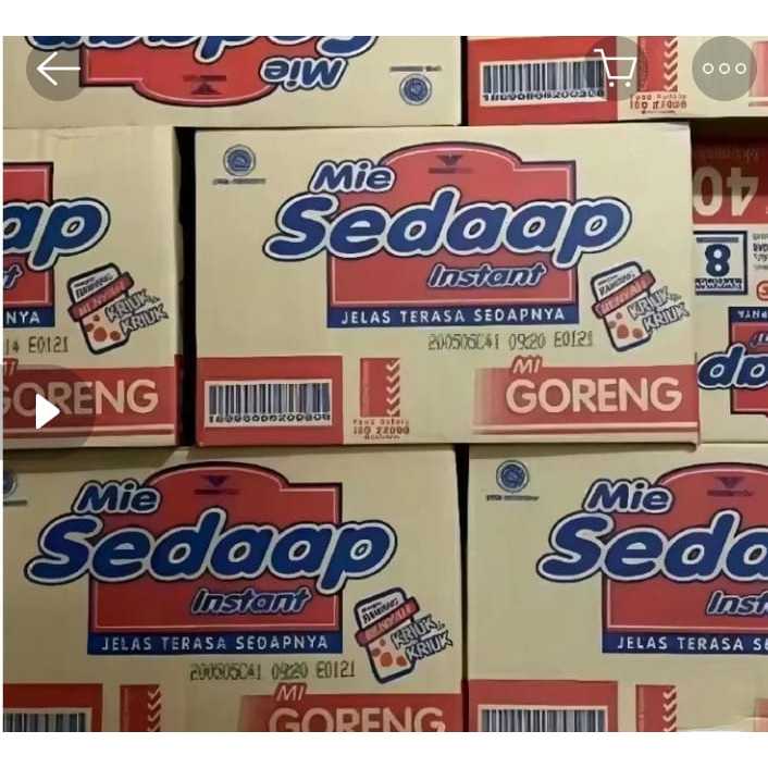 

mie sedaap goreng kemasan kardus 90 gram isi 40 pcs