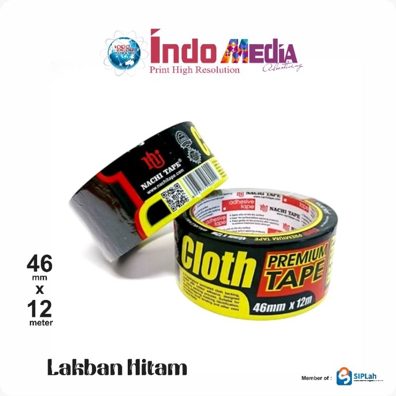 Lakban hitam / perekat / lakban nachi / lakban / lakban packing / lakban cloth nachi
