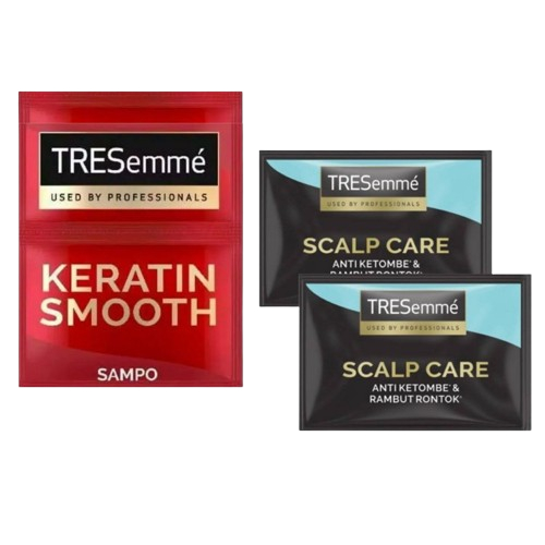 TRESEMME SHAMPO KERATIN SMOOTH SCALP CARE / SAMPO TRESEMME KEMASAN SACHET