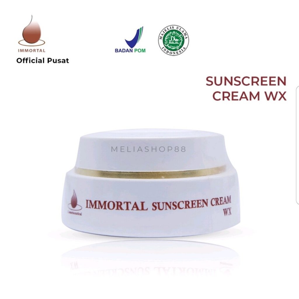 IMMORTAL SUNSCREEN CREAM WX - Sunscreen wajah untuk kulit normal mencerahkan wajah