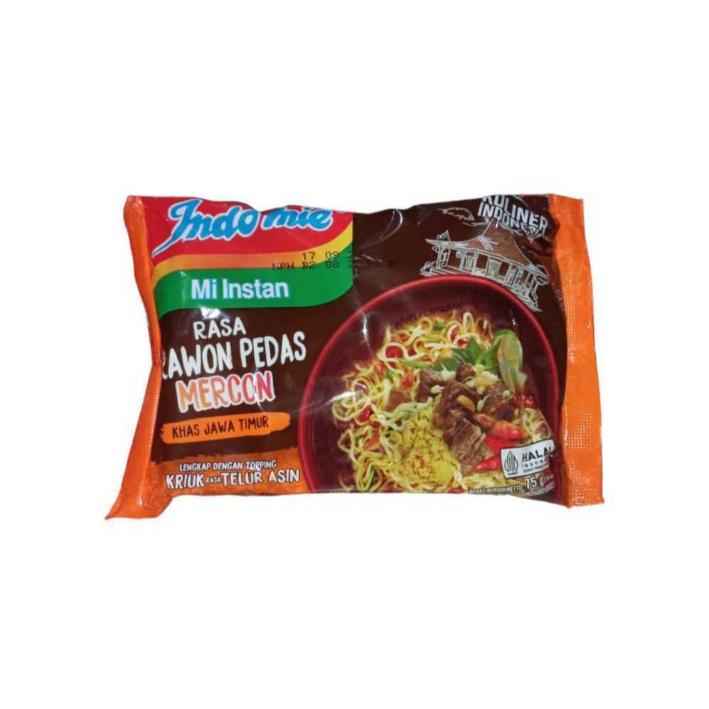 

Indomie Kuah Rawon Pedas Ecer