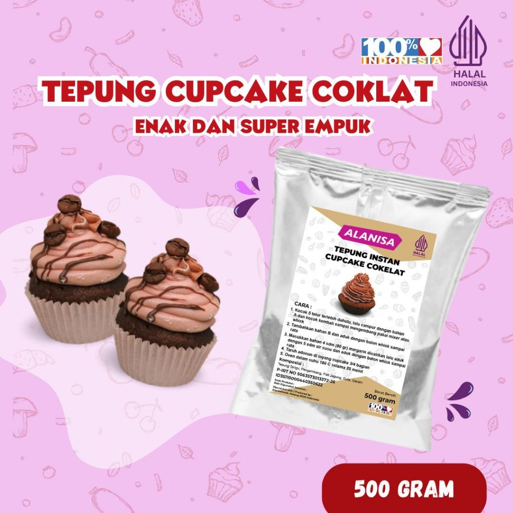

TEPUNG CHOCOCLATE CUPCAKE 500GR PRAKTIS!!
