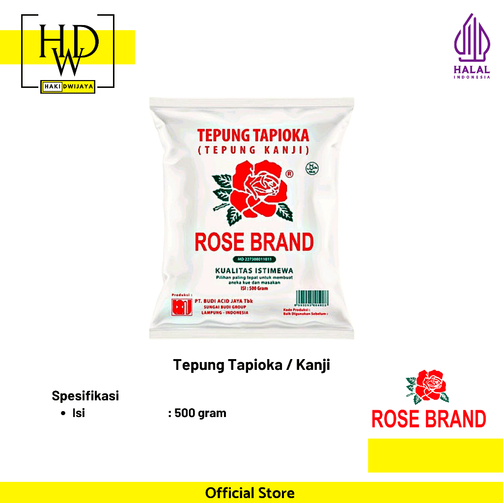 

[500 gr] Rose Brand Tepung Tapioka / Kanji