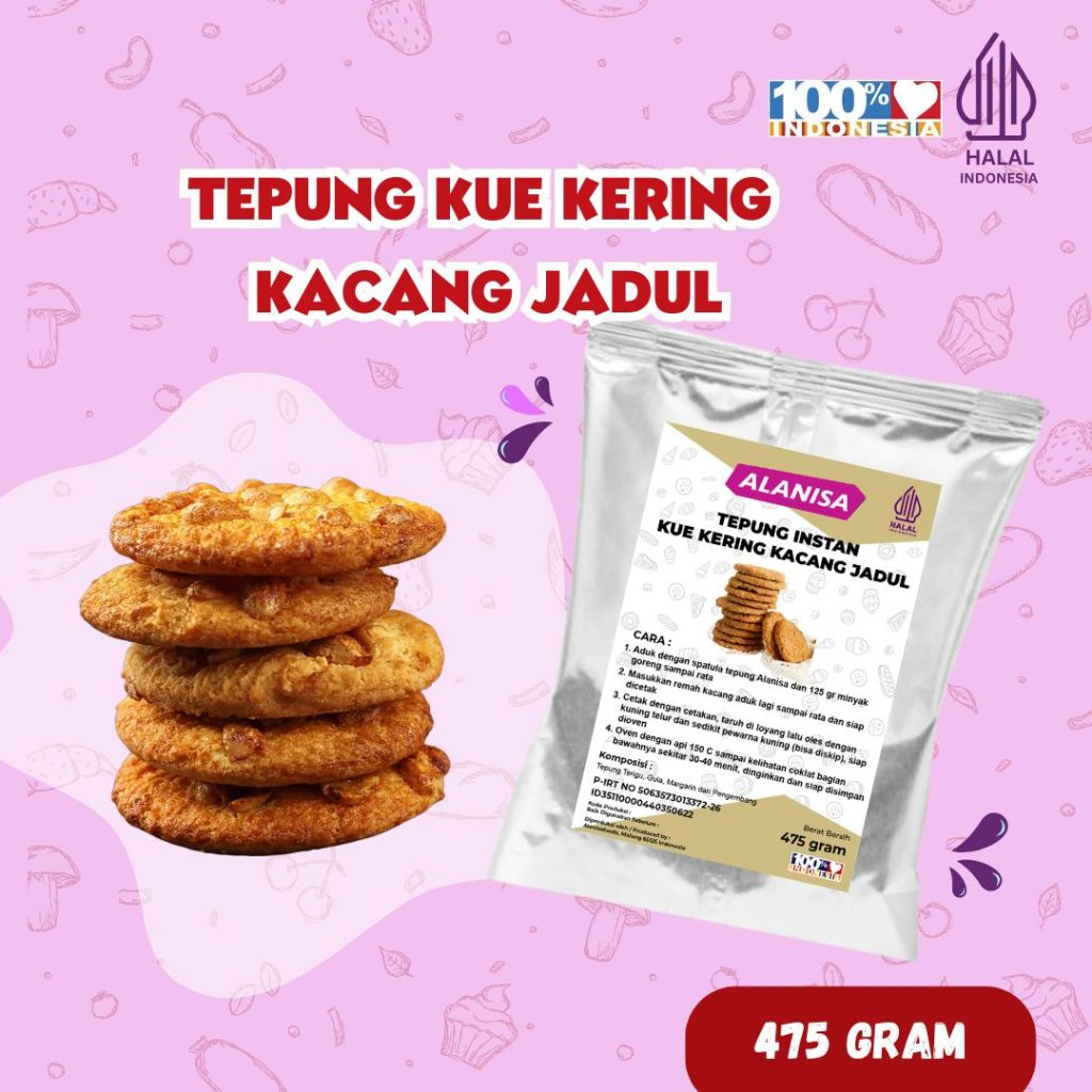 

TEPUNG KUE KERING KACANG JADUL 475GR PRAKTIS!!