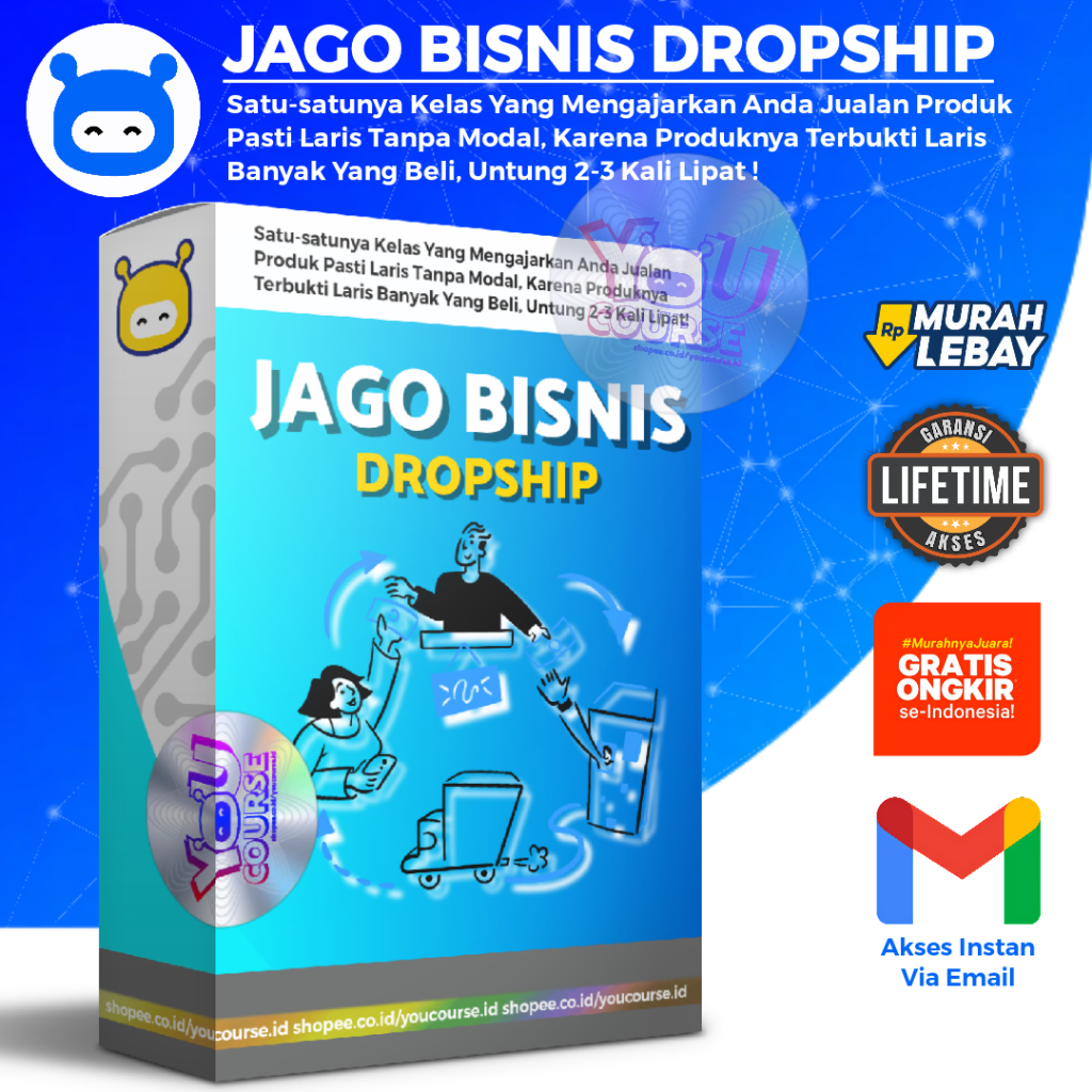 JAGO BISNIS DROPSHIP - Rahasia step by step jualan produk yang benar-benar laris tanpa modal
