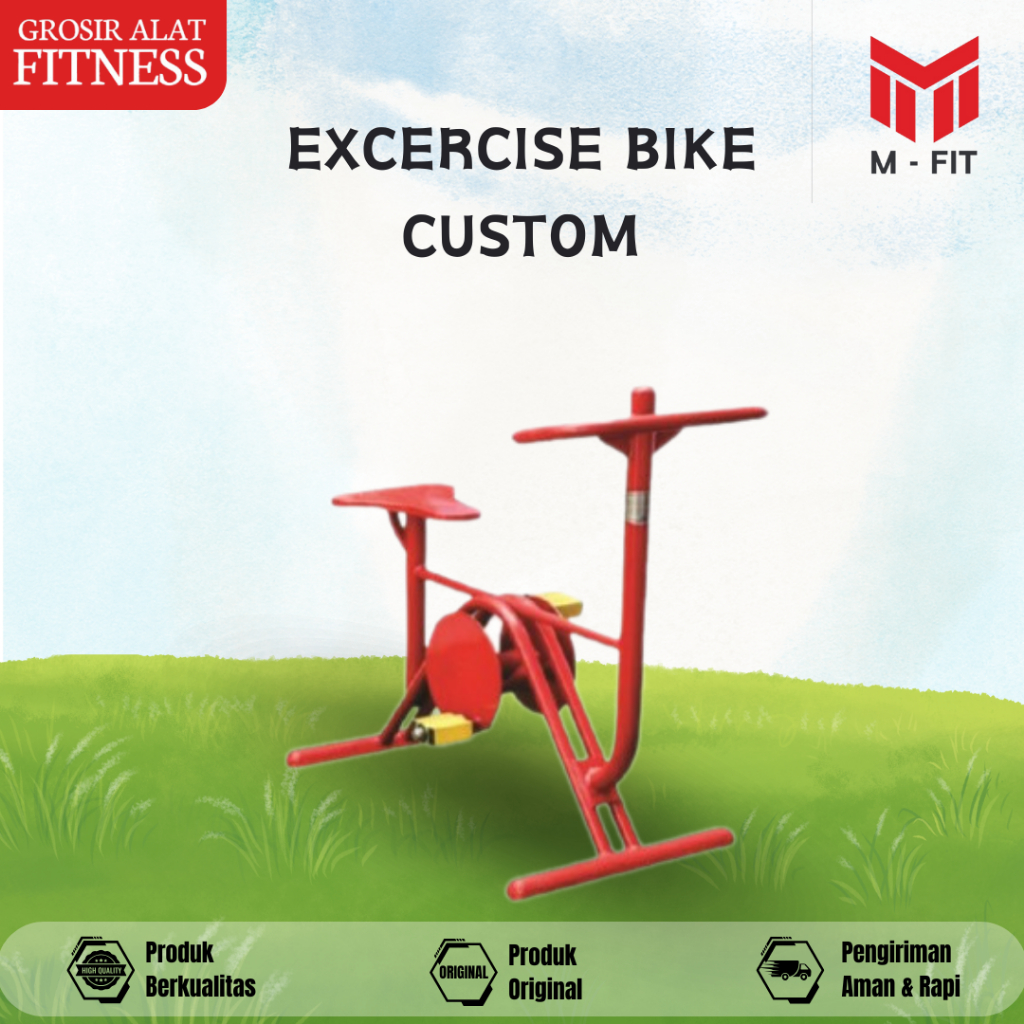 Alat Fitness Outdoor Upright Exercise Bike Alat Olahraga Outdoor