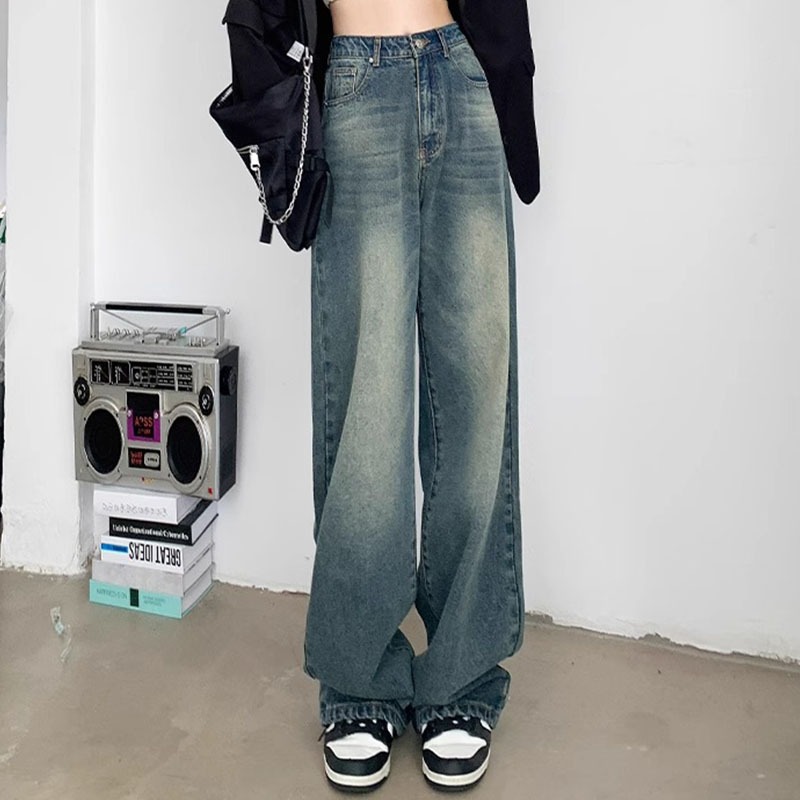 Celana Jeans Wanita  Celana Panjang Wanita Jeans Highwaist Celana Jeans Wanita Kulot Celana Korean S