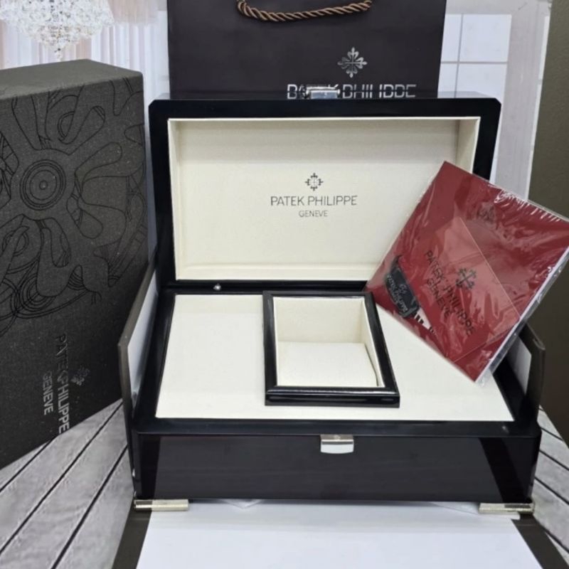 Kotak box jam tangan merk PP PATEK PHILIPPE Watch besar model Original fullset