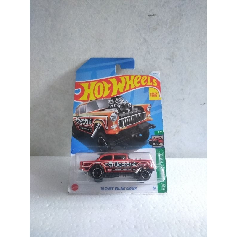 55 chevy bel air gasser orange