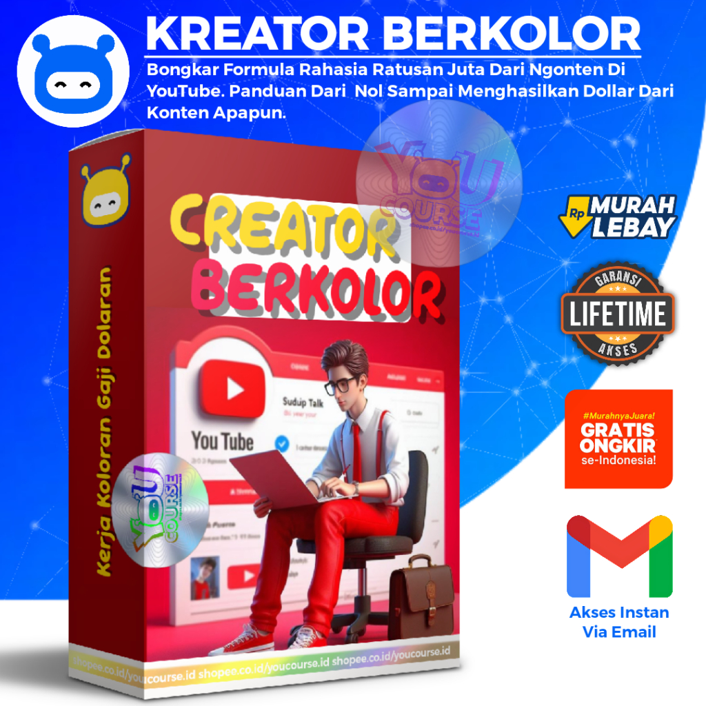 CREATOR BERKOLOR - Bongkar Formula Rahasia Ratusan Juta Dari Ngonten Di Youtube Panduan Sampai Mahir