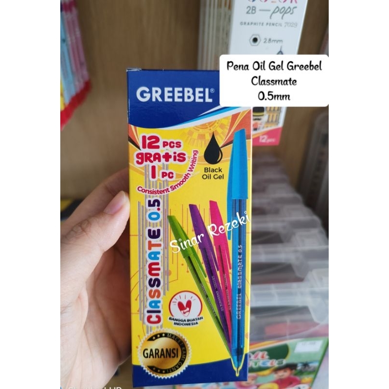 

13 buah!!Classmate!Pena oil gel Greebel/pulpen oil gel