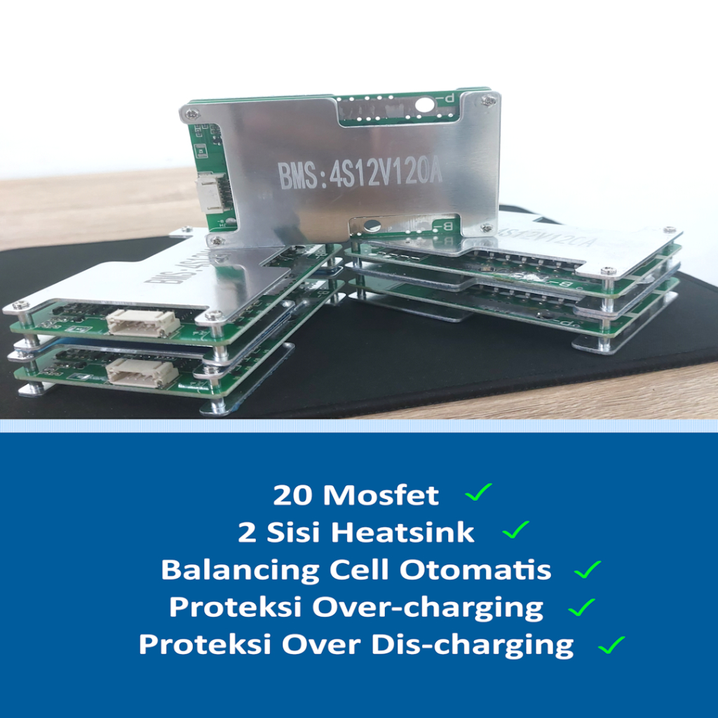 BMS 4S 12V 120A - BMS Baterai LifePo4 Lithium - 4S12V120A